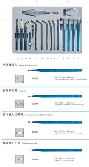 Microsurgical Instrument Set For Phaco