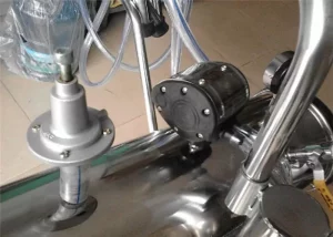 Household Electric Mobile Milking Machine With One SuS Milking Bucket