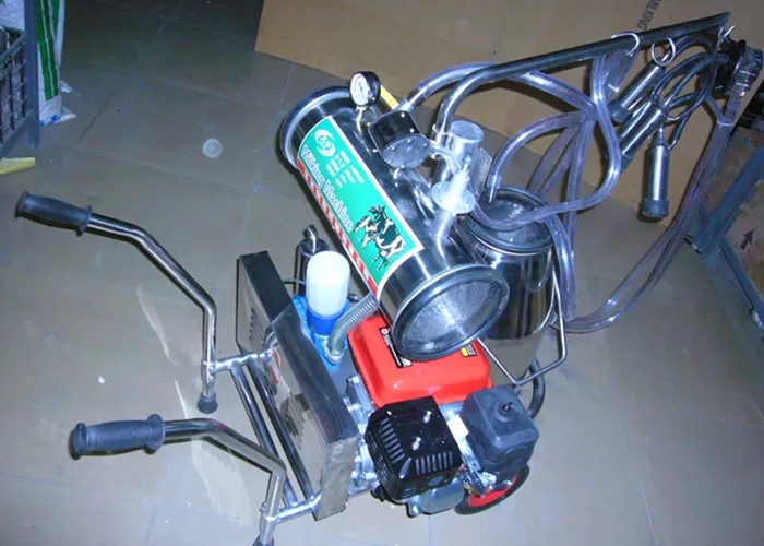 Gasoline / Oil Engine Motor Portable Milking Machine for Cows , Sheep and Goats
