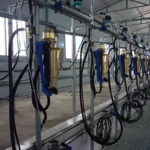 Automatic Milking Parlor with Computerized Electroinc Milk Measurement System