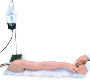 Advanced Arm for Learning Intravenous Intradermal and Intramuscular Injection with a Pump