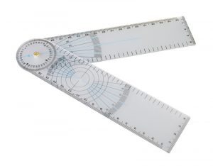 Protractor for Measuring Mobility of Joints and Limbs