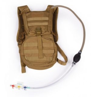 Manual Blood Pumping System with Reservoir Backpack