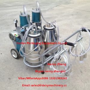 Automatic Milking Piston Cow Mobile Milking Machine For Two Cows Milking_1