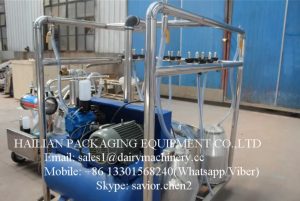 Blue Cow Dairy Mobile Milking Machine Equipment With 4 Buckets_3