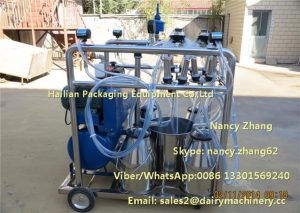 Petrol Power Mobile Milking Machine With Electric Motor And Gasoline Engine_4