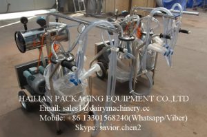 Portable Machine For Milking Goat With Silcone Liner , Goat Milking Machine for Sale_4