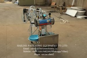 Cow Milking Machine With Measuring Buckets , Goat Milking Machine_4