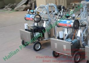 Low Noise Gasoline Mobile Milking Machine Farm Milking Equipment_1