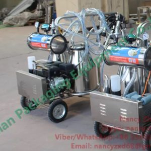 Low Noise Gasoline Mobile Milking Machine Farm Milking Equipment_1