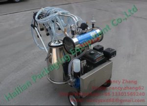 Low Noise Gasoline Mobile Milking Machine Farm Milking Equipment_2