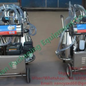 Small Dairy Farm Machinery Cow Mobile Milking Machine Automatic Milking_1