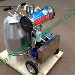 Vaccum Pump Portable Cow Milker Double bucket for Household_1